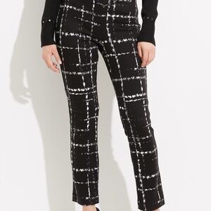 Plaid Slim Leg Pants Style 233143